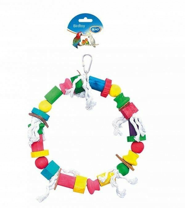 Duvo+ Hračka Pro Ptáky Barevná Obruč 30cm