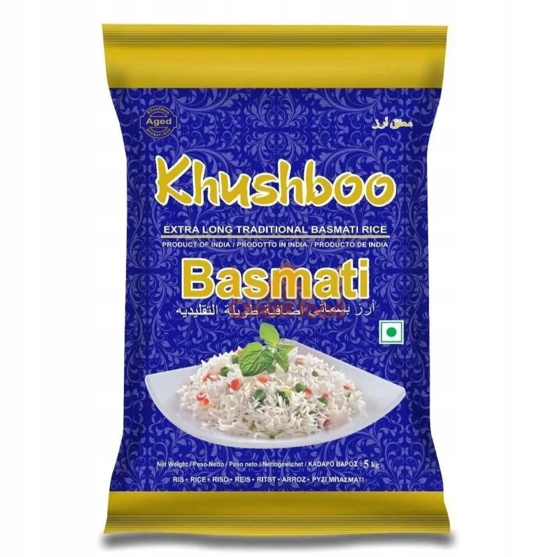 Extra dlouhá tradiční Indická rýže basmati Khushboo 5kg