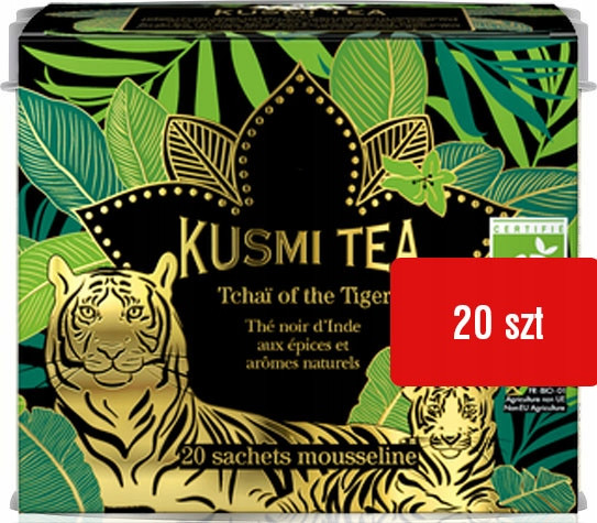 Čaj Orientální Kusmi Tiger Tchai Kořeněný s Kořením sáčky 20 ks
