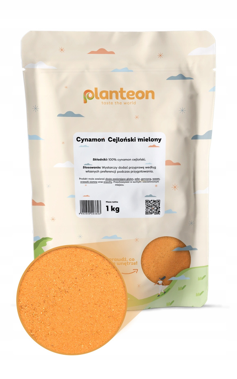 Cejlonská skořice mletá, vysoká kvalita, 1 kg