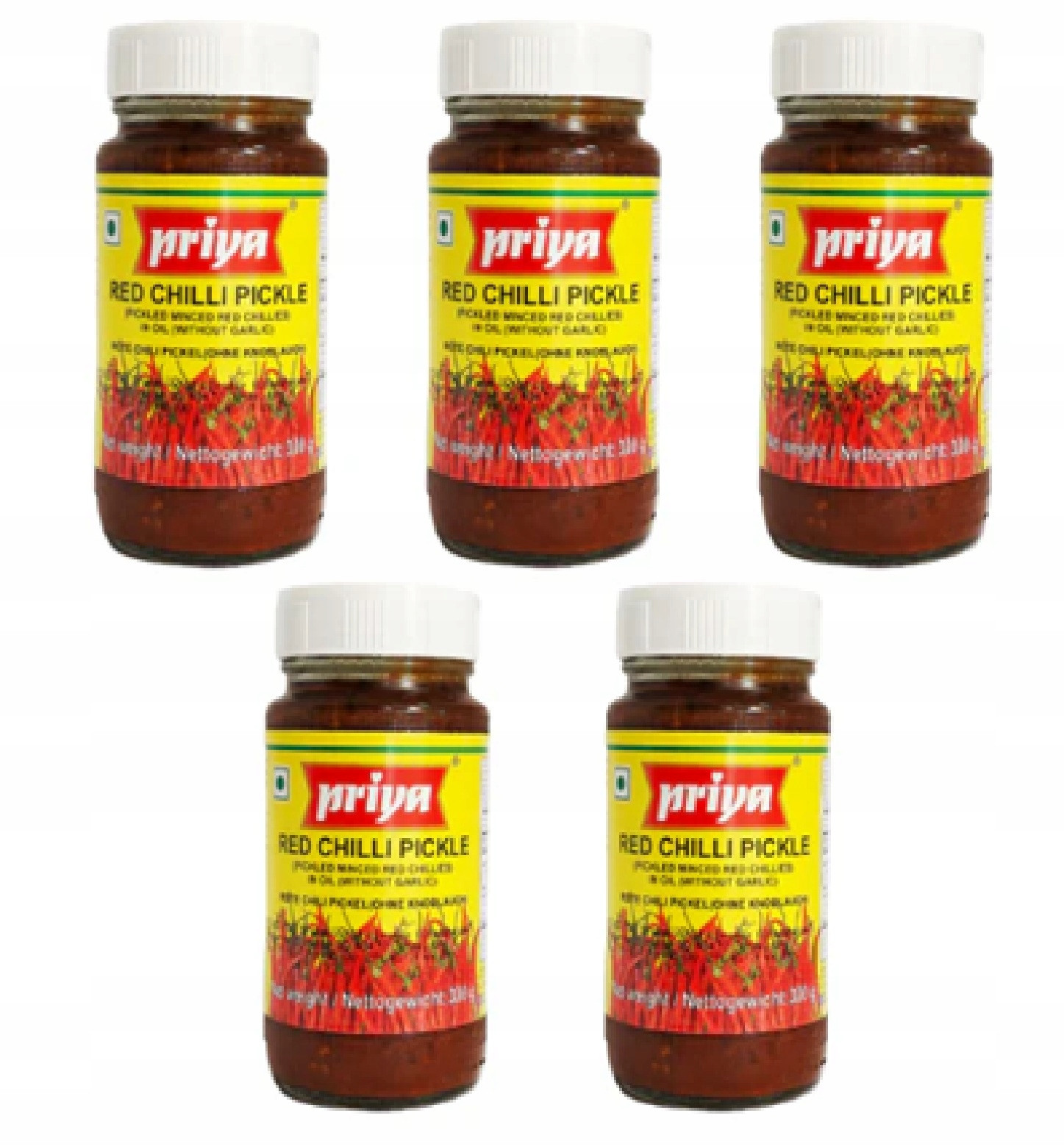 Priya Red Chilli Pasta (svazek 5 x 300 g)