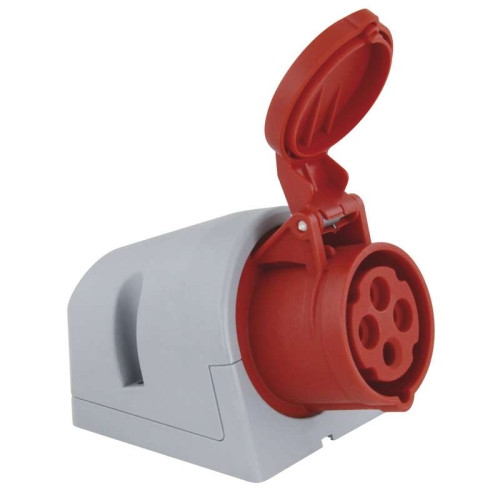 Zásuvka nástěnná PCE 114-6TT 16A/4P/400V IP44 Turbo Twist