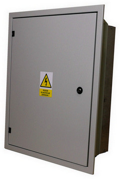 Elektroměrový rozvaděč RE 10.Z pro fotovoltaiku s vypínačem bez hlavního jističe pro ČEZ šedá