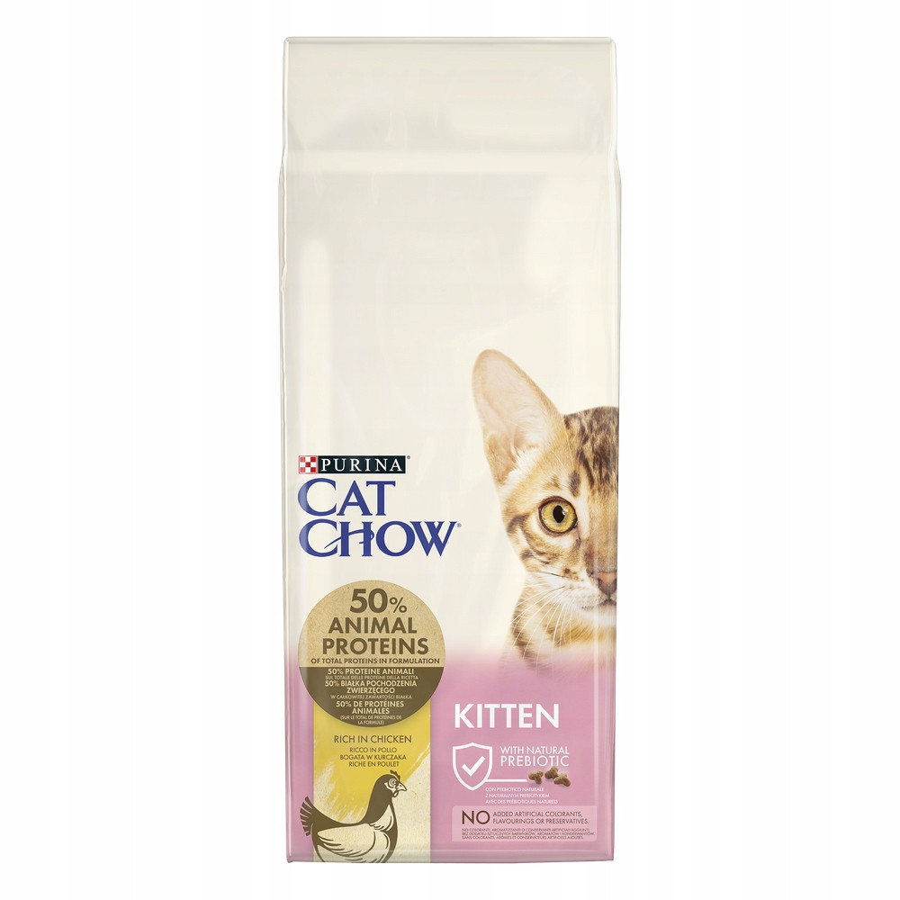 Purina Cat Chow Adult, 13 + 2 kg / 9 + 1 kg zdarma - Chow Kitten Chicken - 15kg - 13+2kg zdarma!