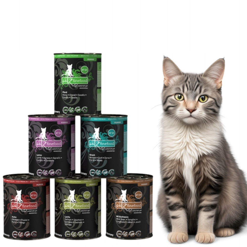 catz finefood Purrrr konzerva 6 x 400/375 g - mix II (6 druhů - 6 x 400/375 g)