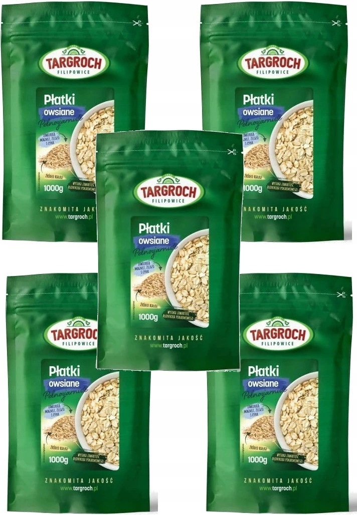 5x Targroch Ovesné vločky 1kg