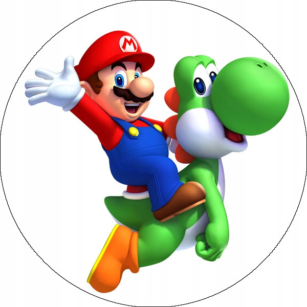 oplatek na dort 29 cm Mario Party Narozeniny