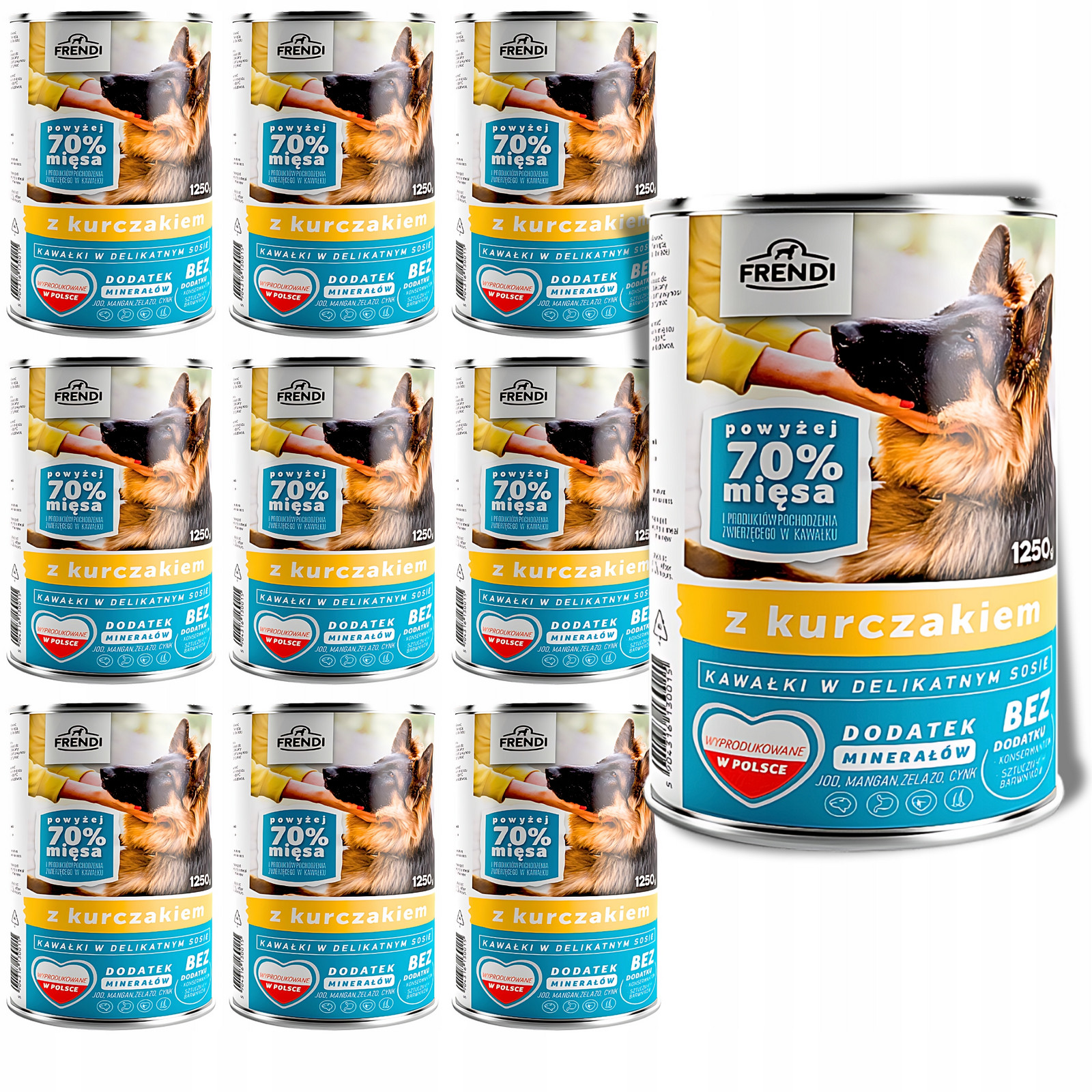 Frendi pro psy kousky v omáčce s Kuřecím Masem 20x1250g Set