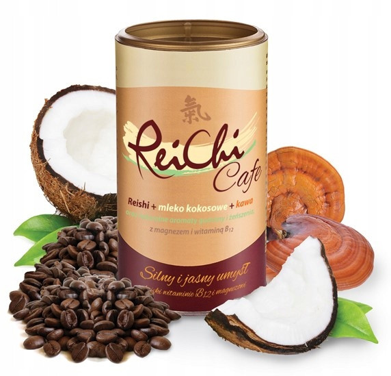 ReiChi Cafe 180 g, kokosové mléko, káva, hořčík B12