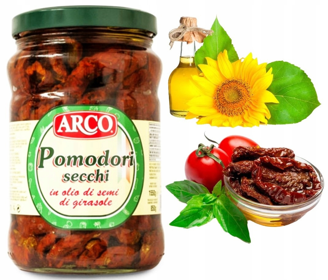 Sušené Rajčata V Oleji & Koření 1550g !italské Premium! Velká Sklenice