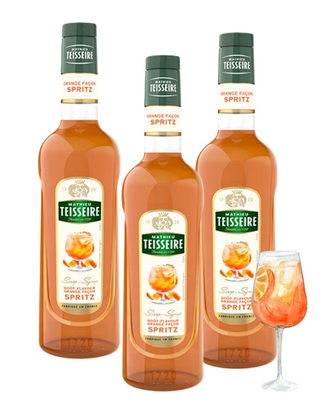 Sirup koncentrát Orange Spritz 3x700 ml Pro barmanské nápoje Teisseire