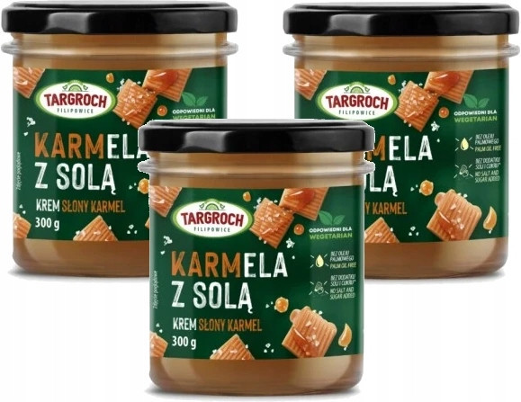 3x Targroch Krém Karmela Se Solí s příchutí slaného karamelu 300g
