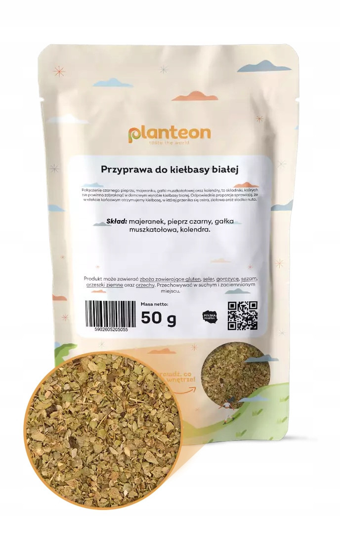 Koření na bílé klobásy 5 kg, přírodní směs