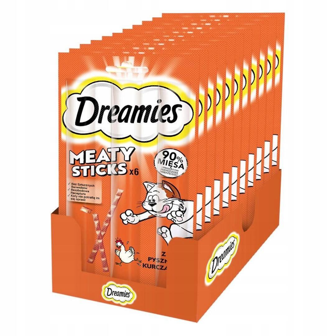 Dreamies Meaty Sticks 10 Ks Kuřecí Losos