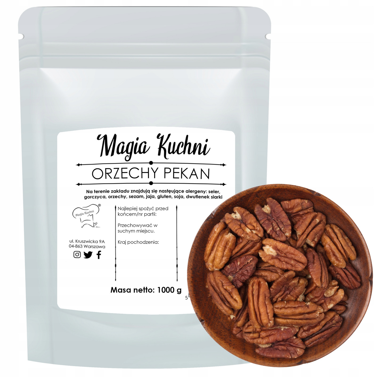 Ořechy Pecan 1kg Pekan dobrá Svačinka