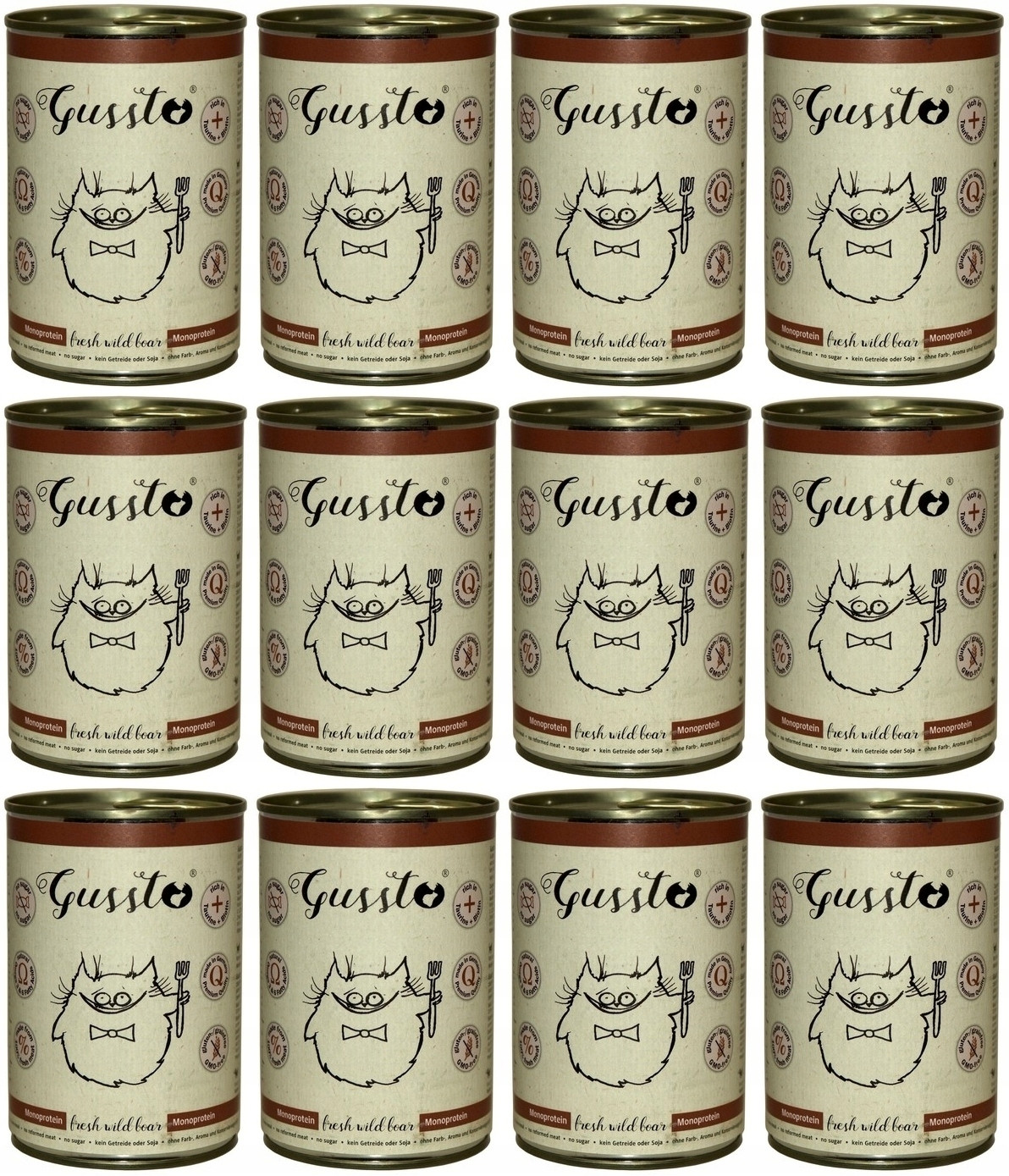 Gussto Cat Fresh Wild Boar 6 x 400 g