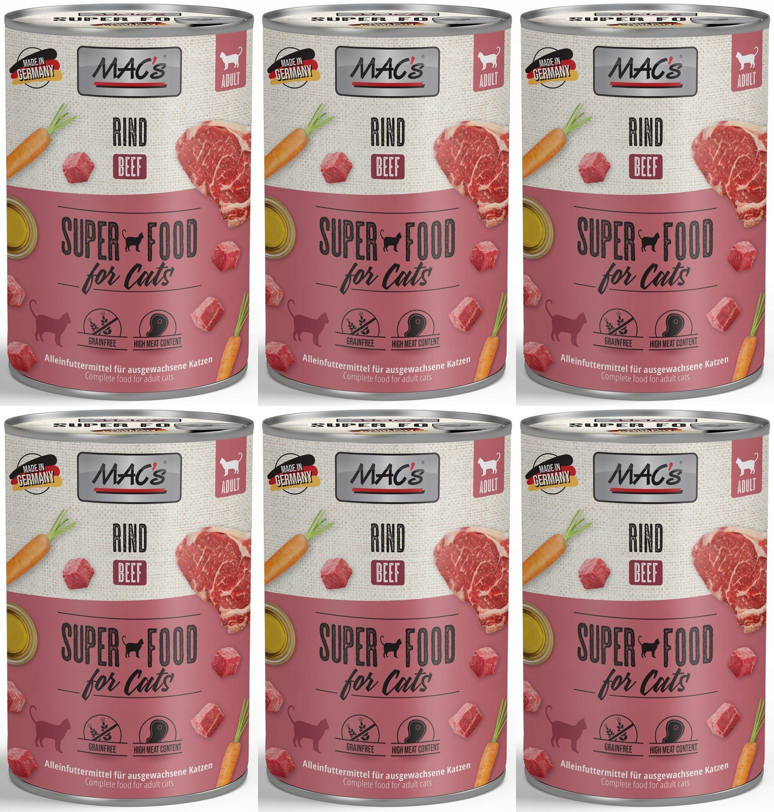 MAC's Cat Hovězí 6 x 400 g