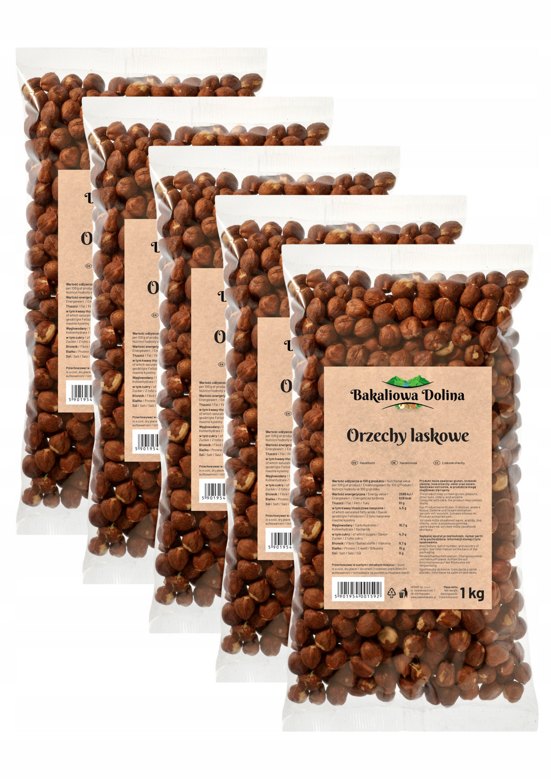 Lískové Ořechy 2 Kg 2000 G Loupané Přírodní Čerstvé Pražené Velké Kvality