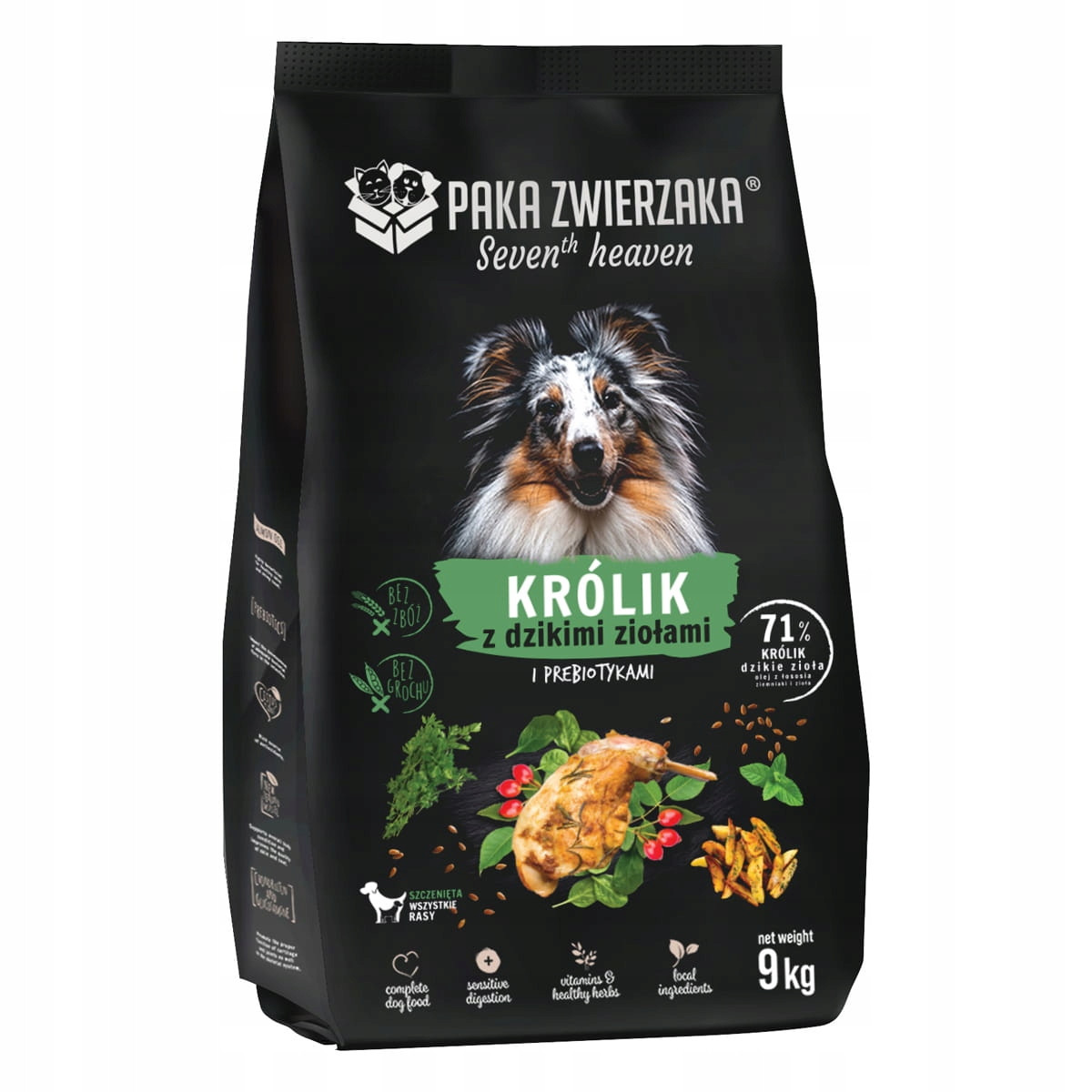 Paka Zwierzaka Seventh Heaven Králík s divokými bylinkami Puppy S 9kg