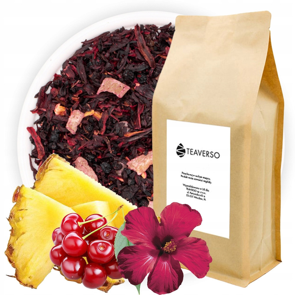 Čaj Ovocná Sušina Třešně V Rumu Ibišek Rozinky Cerizo Teaverso 1000G