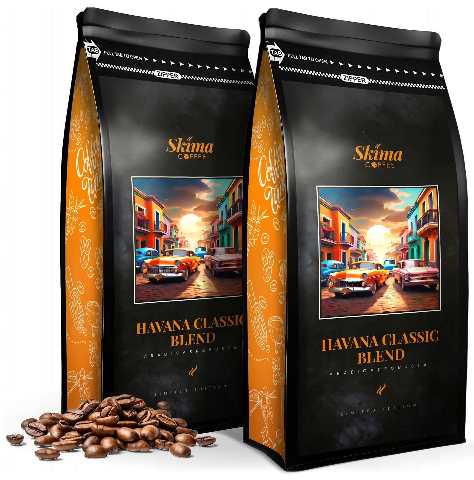 Káva zrnková 2x1kg Havana Classic Blend (limited Edition) čerstvá Dárek