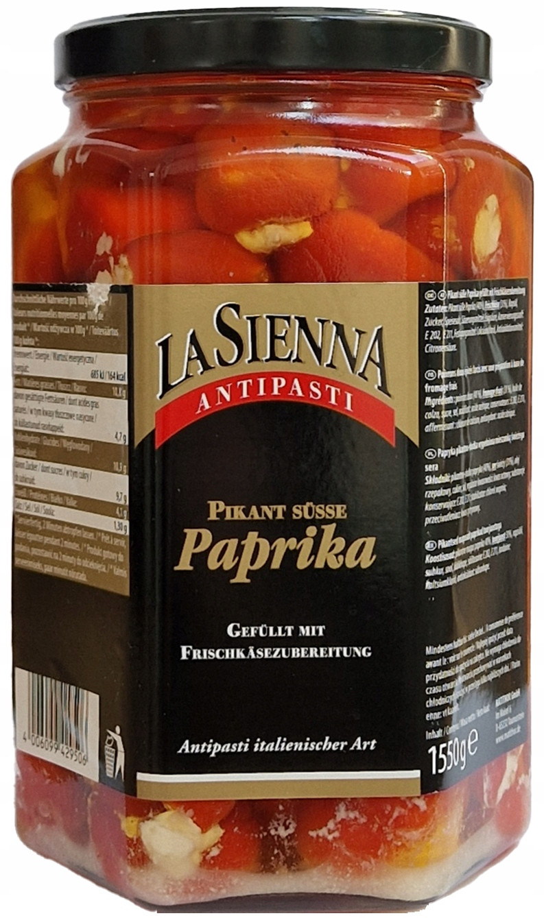 La Sienna papričky třešňové plněné sýrem lahodné a odolné 1,55 kg