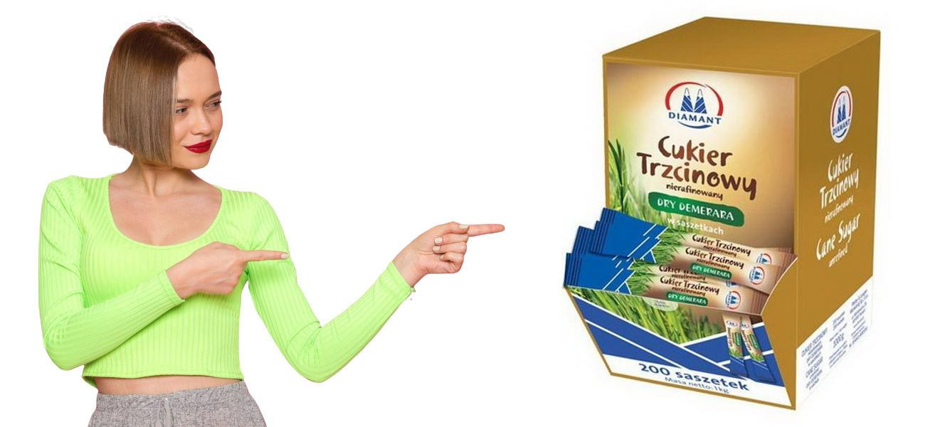 Cukr hnědý v sáčcích Diamant 200ks x 5g