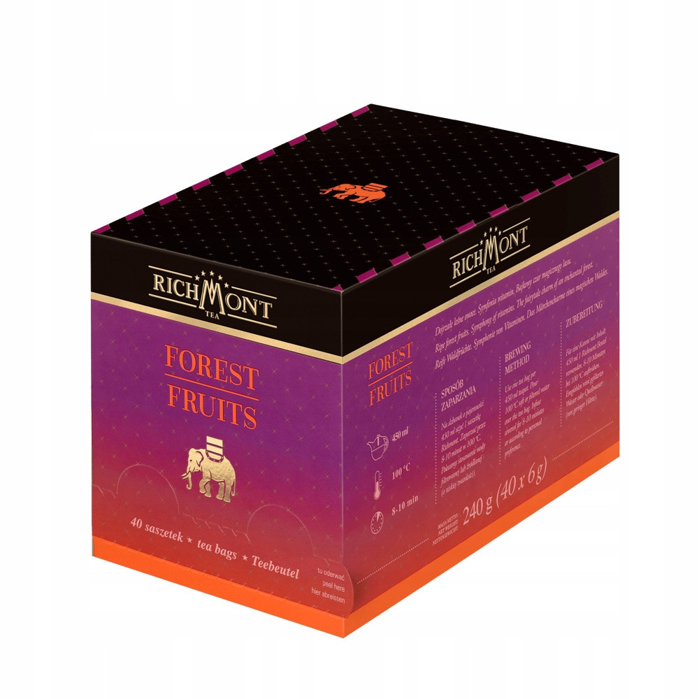 Ovocno-bylinný čaj Richmont Forest Fruits 40 sáčků x6g Premium