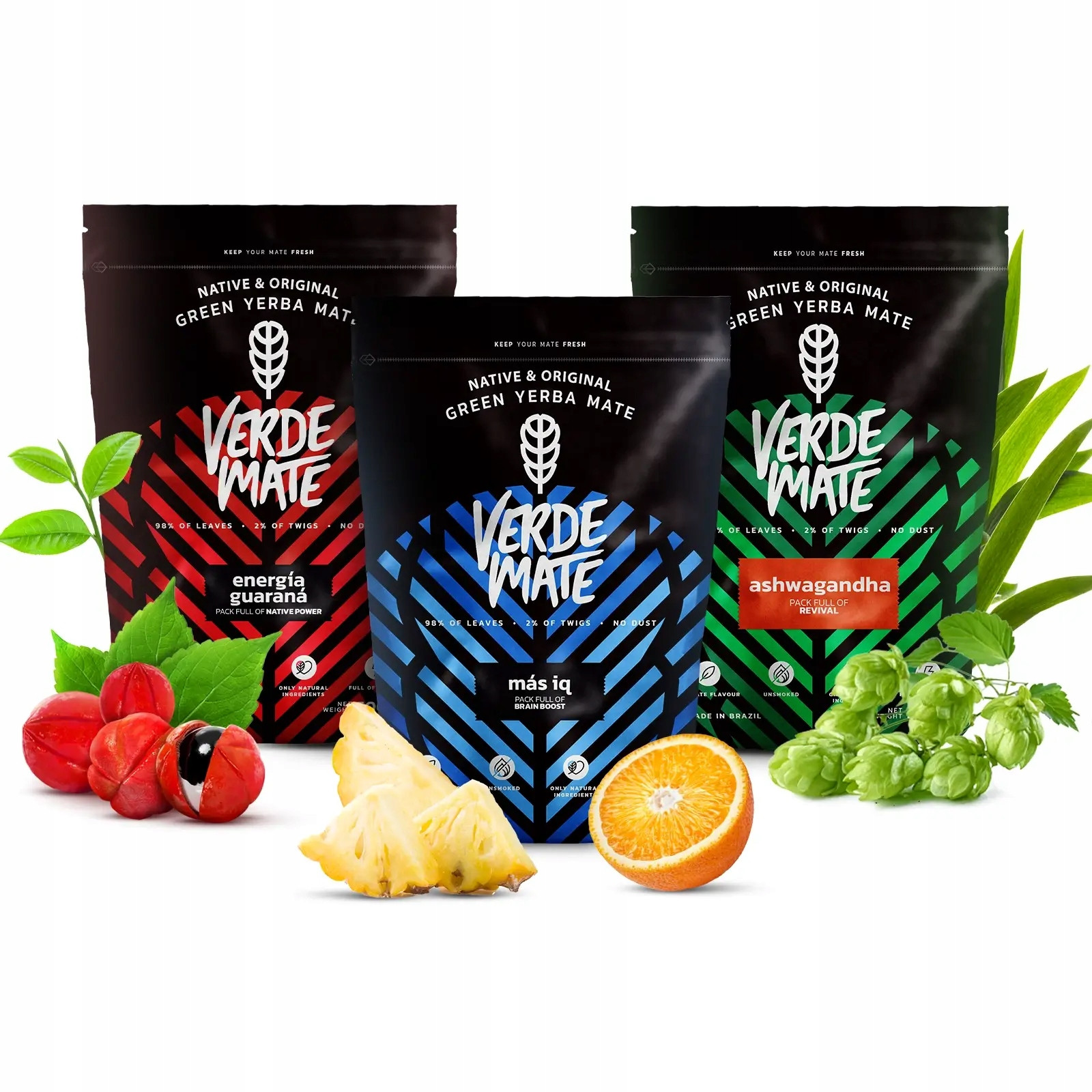 Yerba Mate Set Verde Mate Ovocný 3x500g