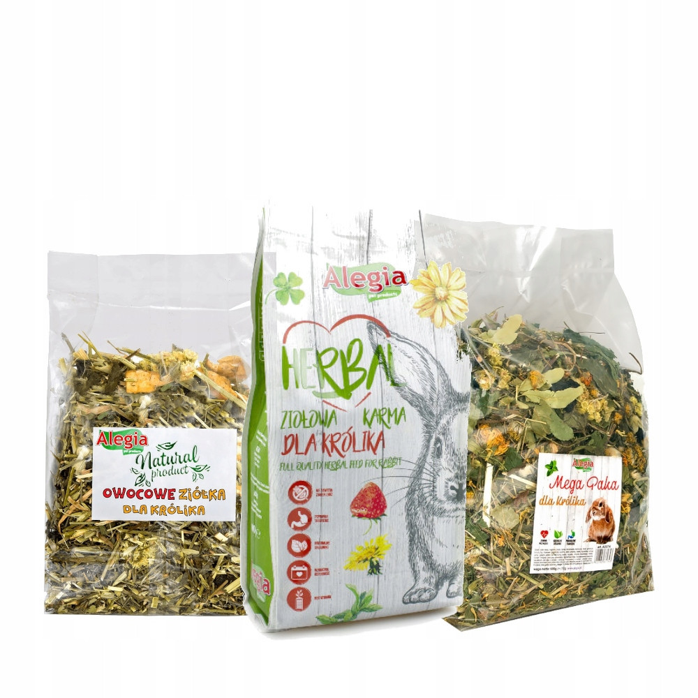 Sada pro králíka krmivo, pochoutky sada pro králíka Alegia