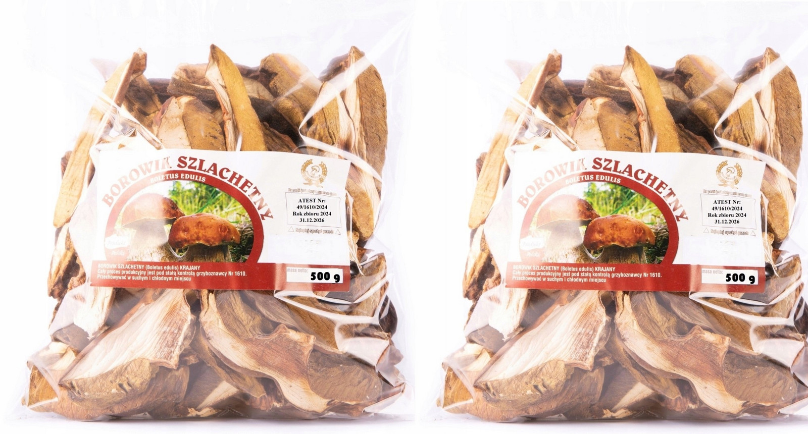 Horský Hříbek 3kg Hrubě Krajany Pl Atest 2024 Nová Sklizeň sušené houby