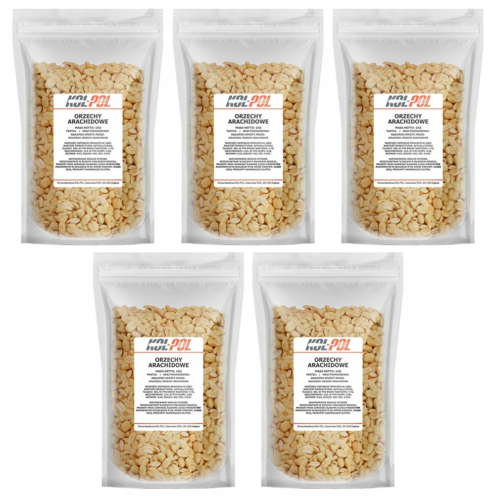 Arašídy 5kg Arašídové pražené bez soli