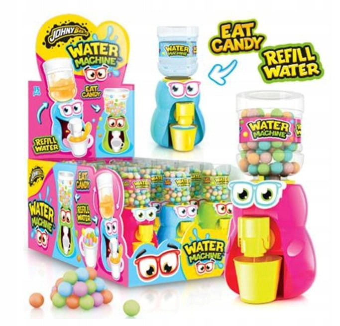 Water machine Johny Bee 2 funkce distributor vody ovocných bonbónů 300g