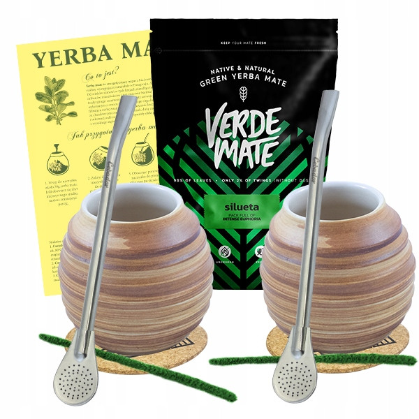 Yerba Mate Set Verde Mate tykev a bombilla 500g 0,5kg Pro Dva