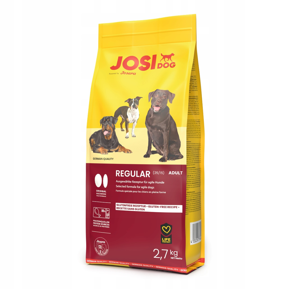 Josera JosiDog Adult Regular – suché krmivo pro psy – 2,7 kg