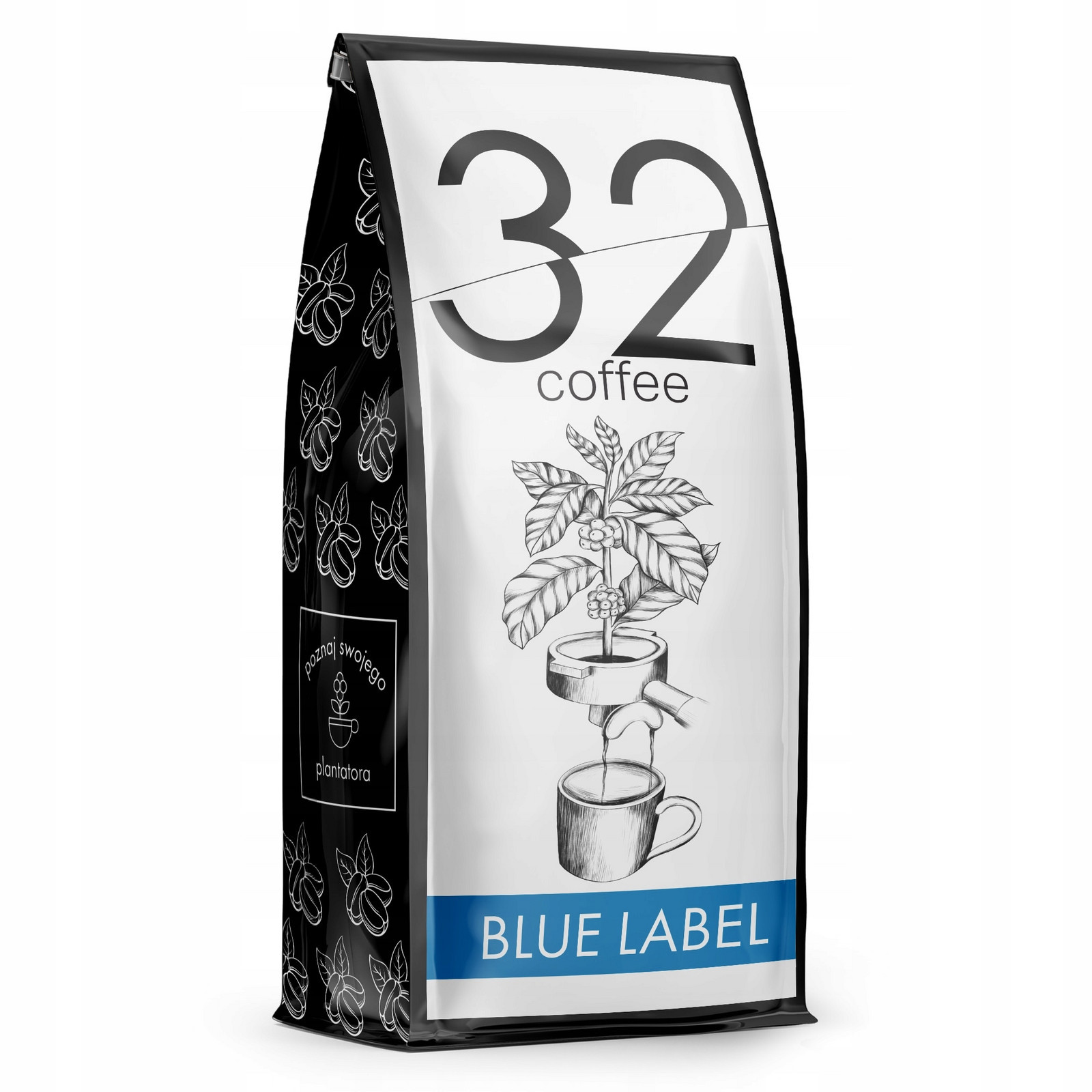Káva zrnková 1kg 32Coffee Blue Label Čerstvě pražená-100% Arabica-blue Orca