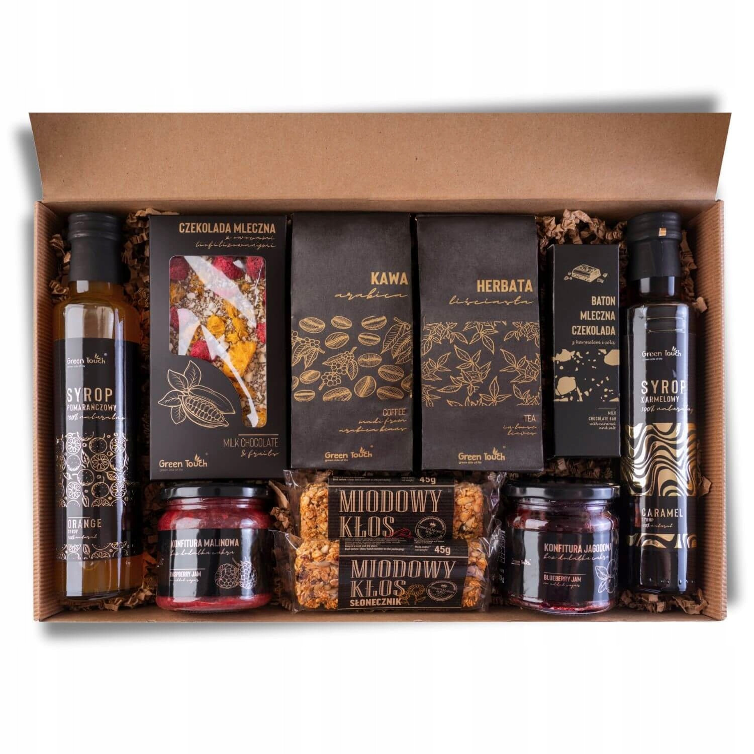 Dárková Sada velký koš box čaj káva sladkosti zavařeniny sirupy