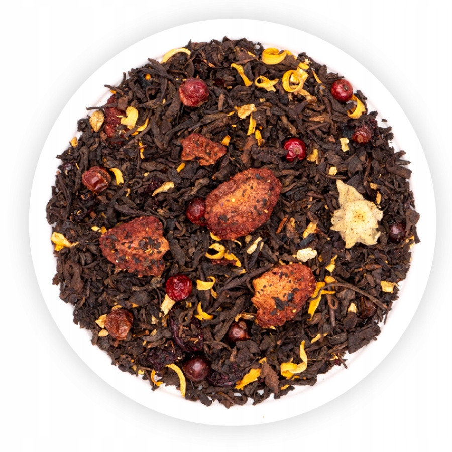 Čaj Červený Pu Erh Malakka Jahoda Višeň Zázvor Venus Teaverso 1000G