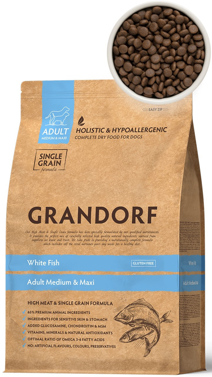 Grandorf White Fish Adult Medium Maxi Breed 10 kg Dárek