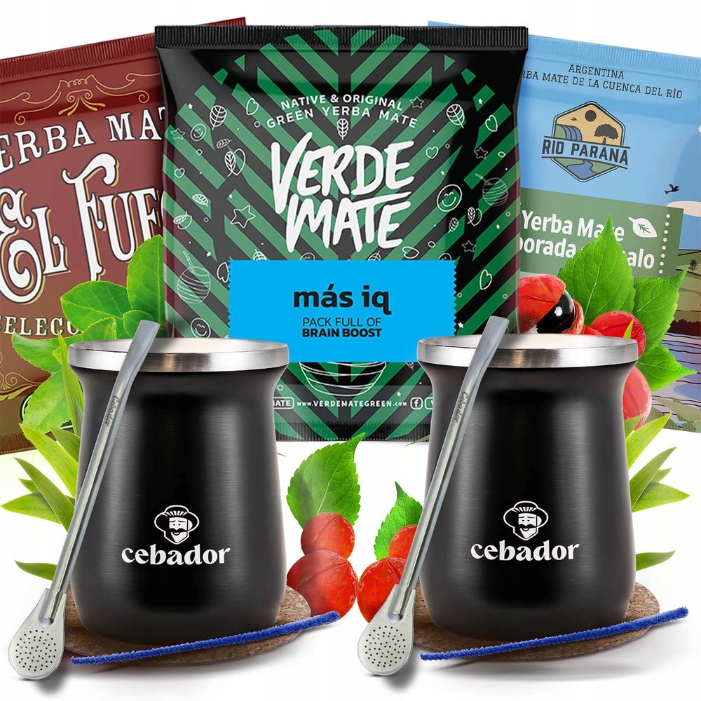 Sada Yerba Mate Pro Dva 2x TermoMate Pro a 2x bombilla 3x50g