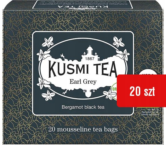 Earl Grey Kusmi Tea Kapsičky 20 ks Čaj Černý s Bergamotem Aromatický