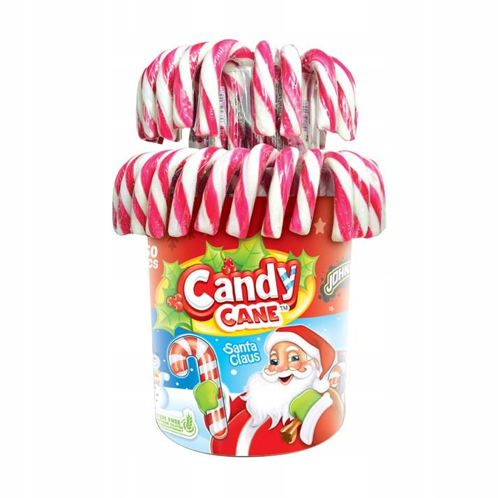 Johny Bee Lízátka Hole XXL Velké Bílo Červené 50 Ks x 28g Vánoce