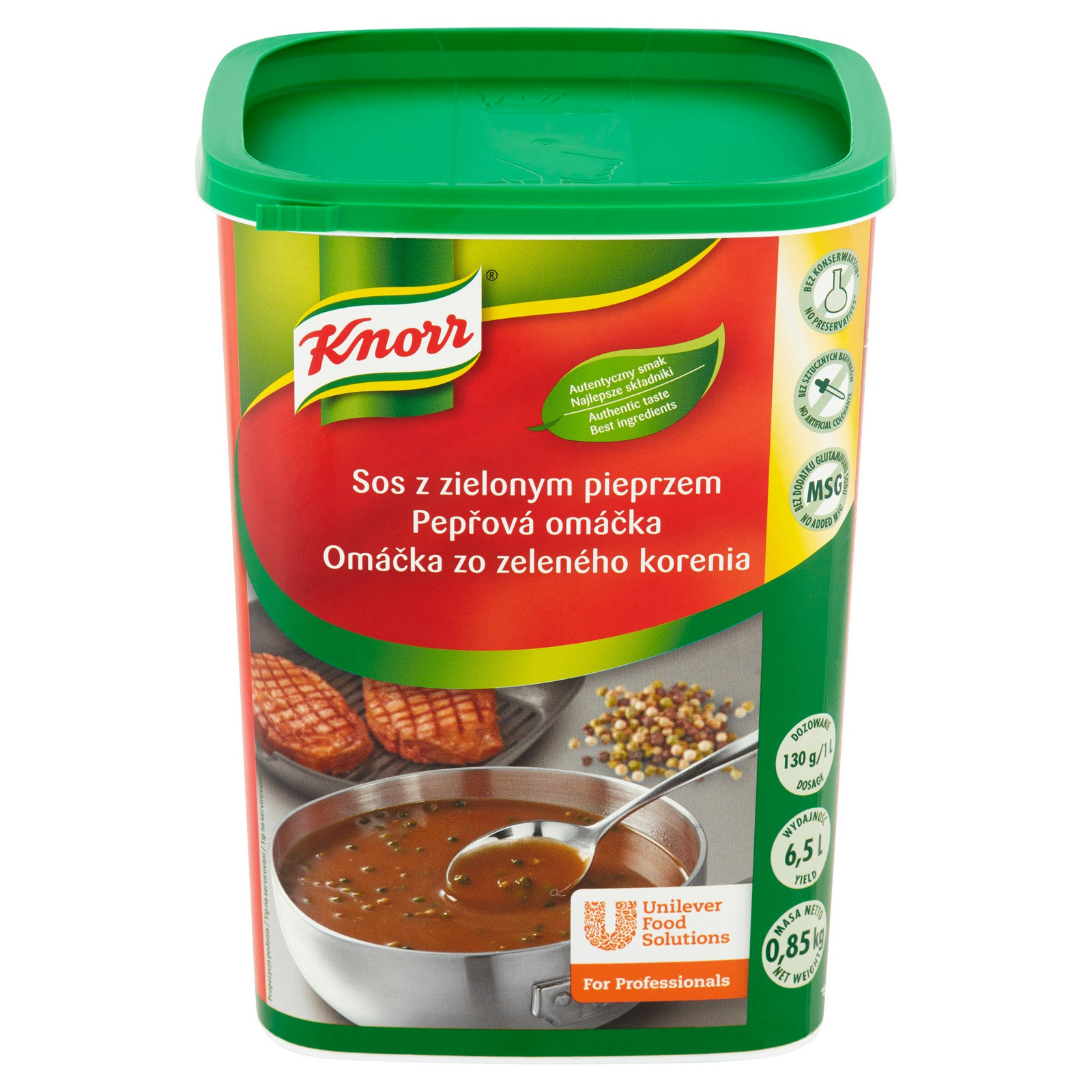 Omáčka se zeleným pepřem 0,85 kg Knorr