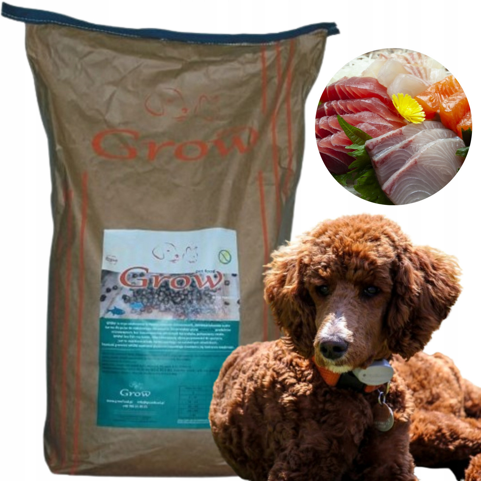 Grow Kachna S Rybou Dospělý S/m Bezlepková Suché Krmivo pro psa Adult 7 kg