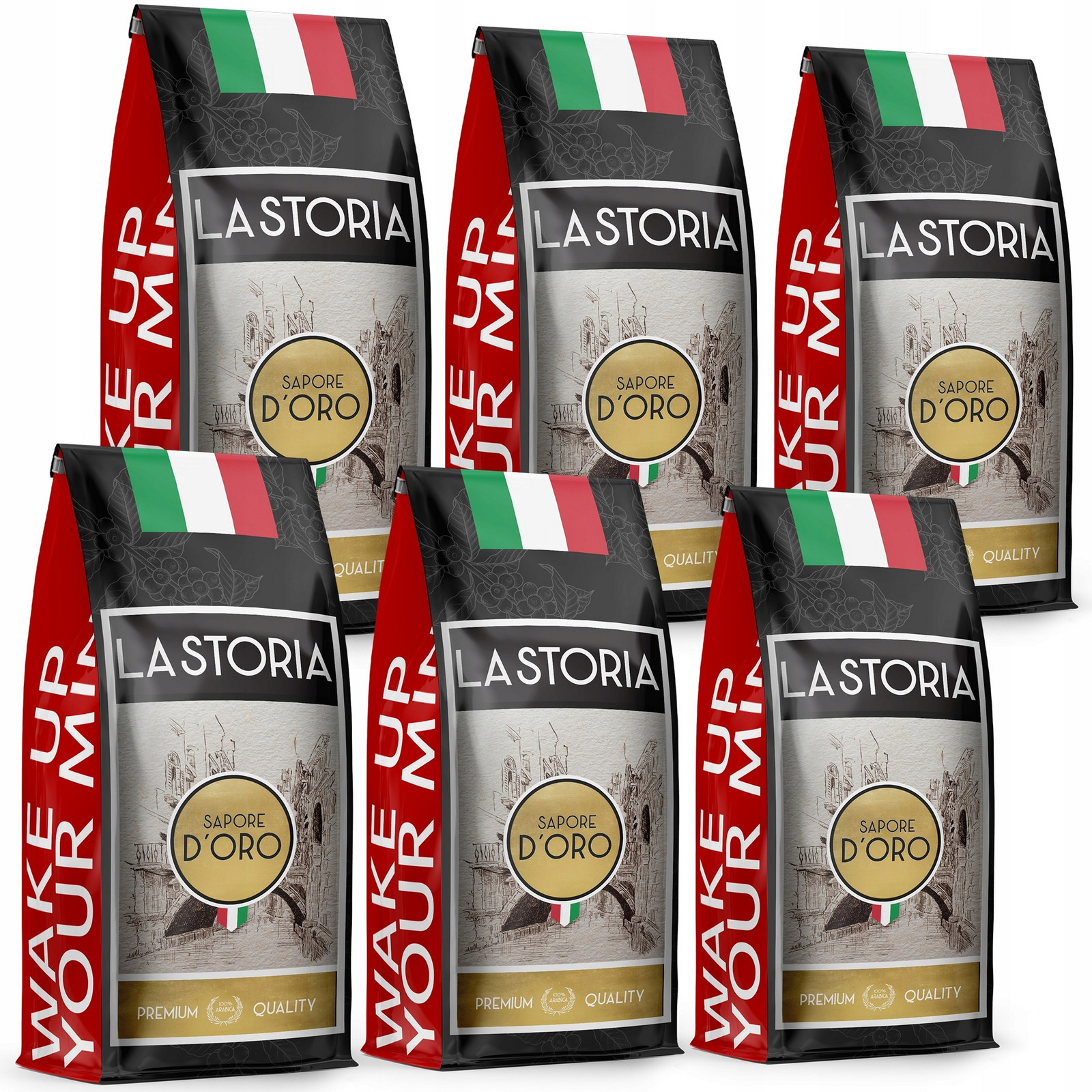 Káva Zrnková La Storia Oro 6kg Čerstvě Pražená 100% Arabica Blue Orca