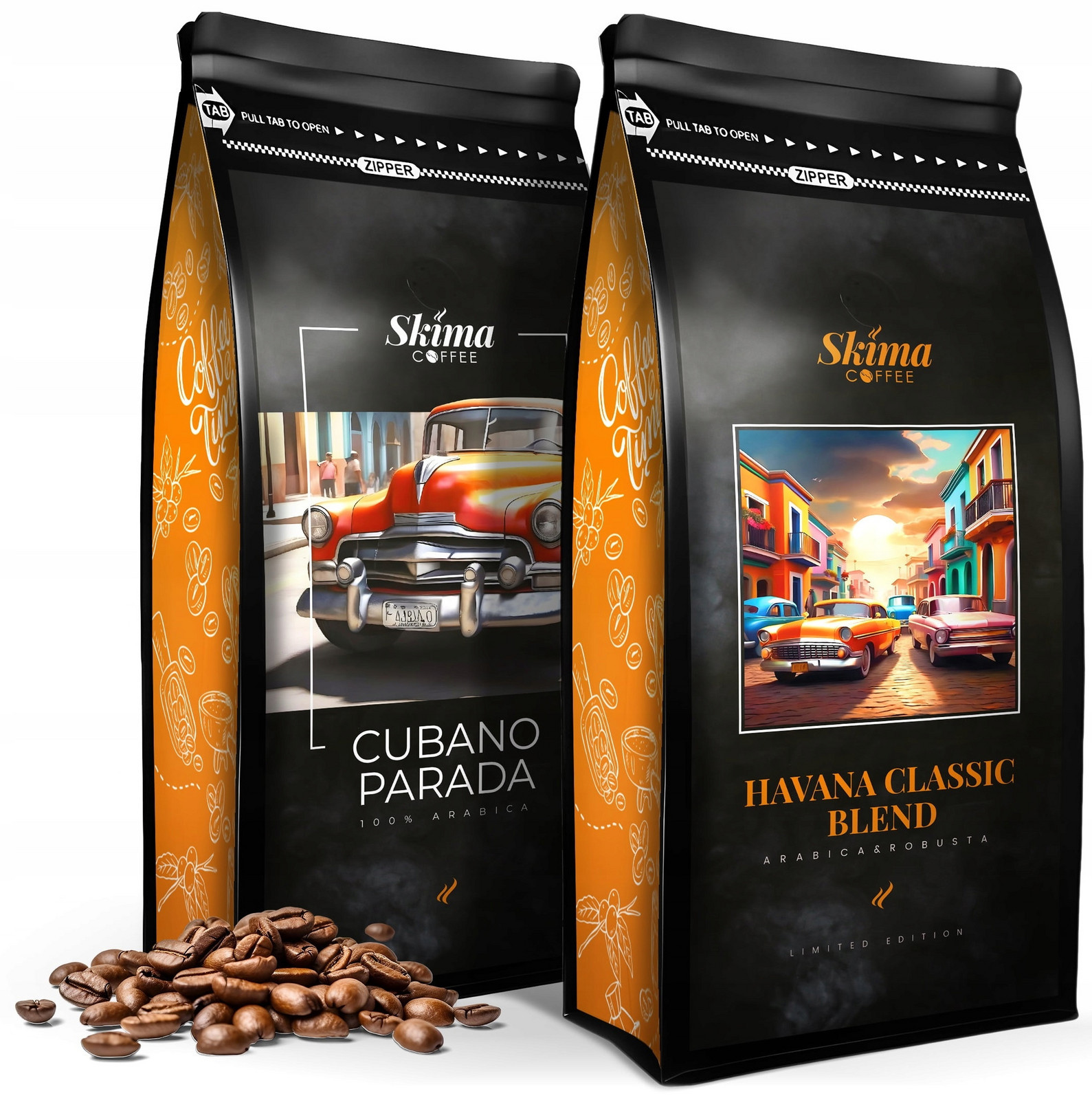Káva zrnková 2x1kg Havana Classic Blend/cubano Parada do kávovaru+ Bonus