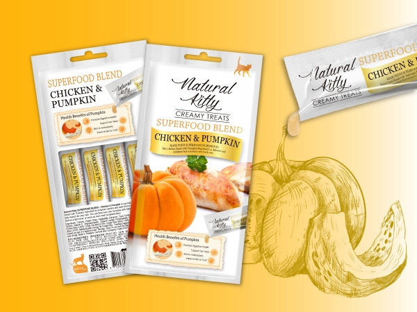 Natural Kitty Premium Kuře & dýně x 12