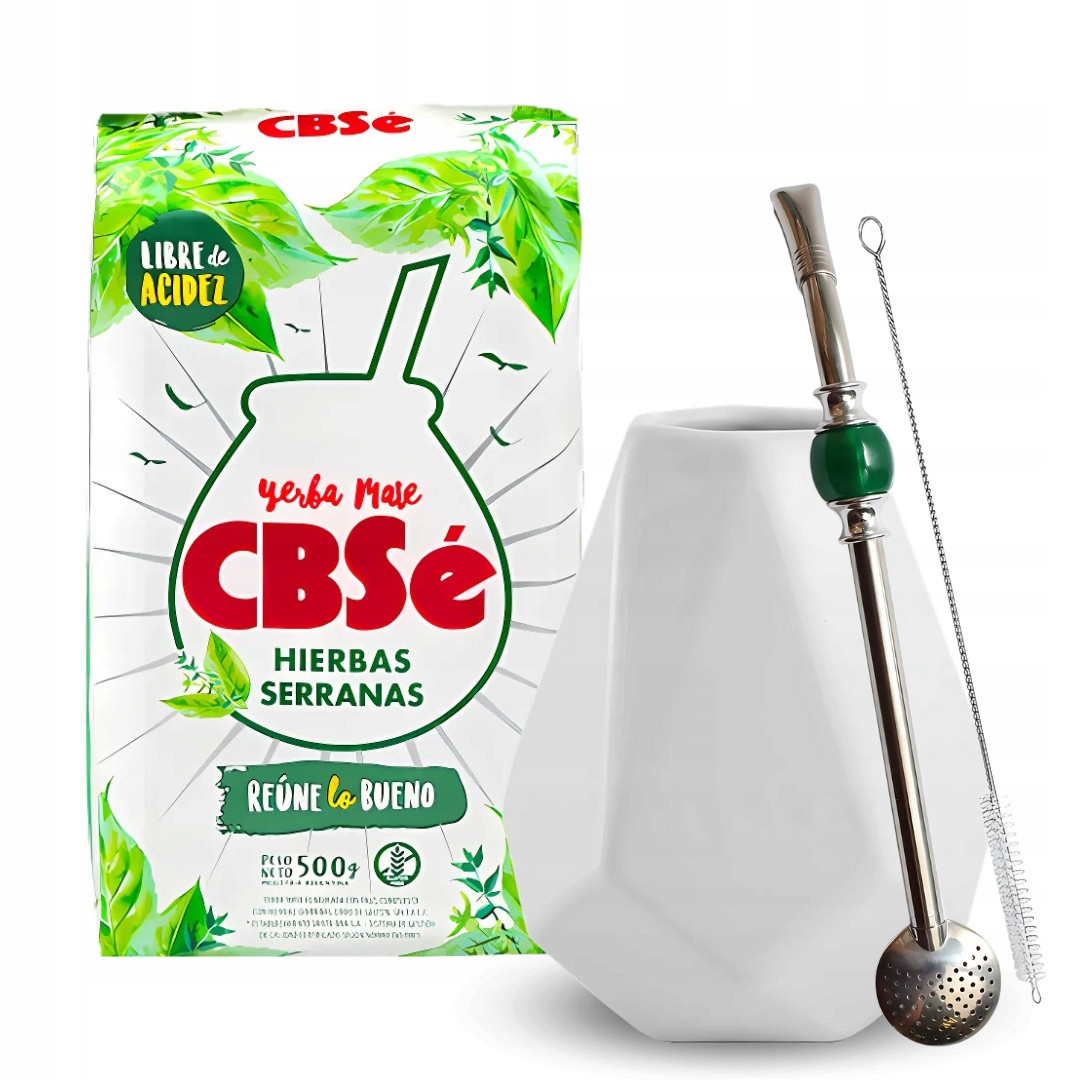 Startovací sada Yerba Mate CBSe Hierbas Serranas Příslušenství
