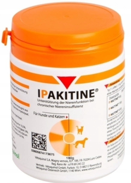 Vetoquinol Ipakitine 180g kočka pes na činnost ledvin