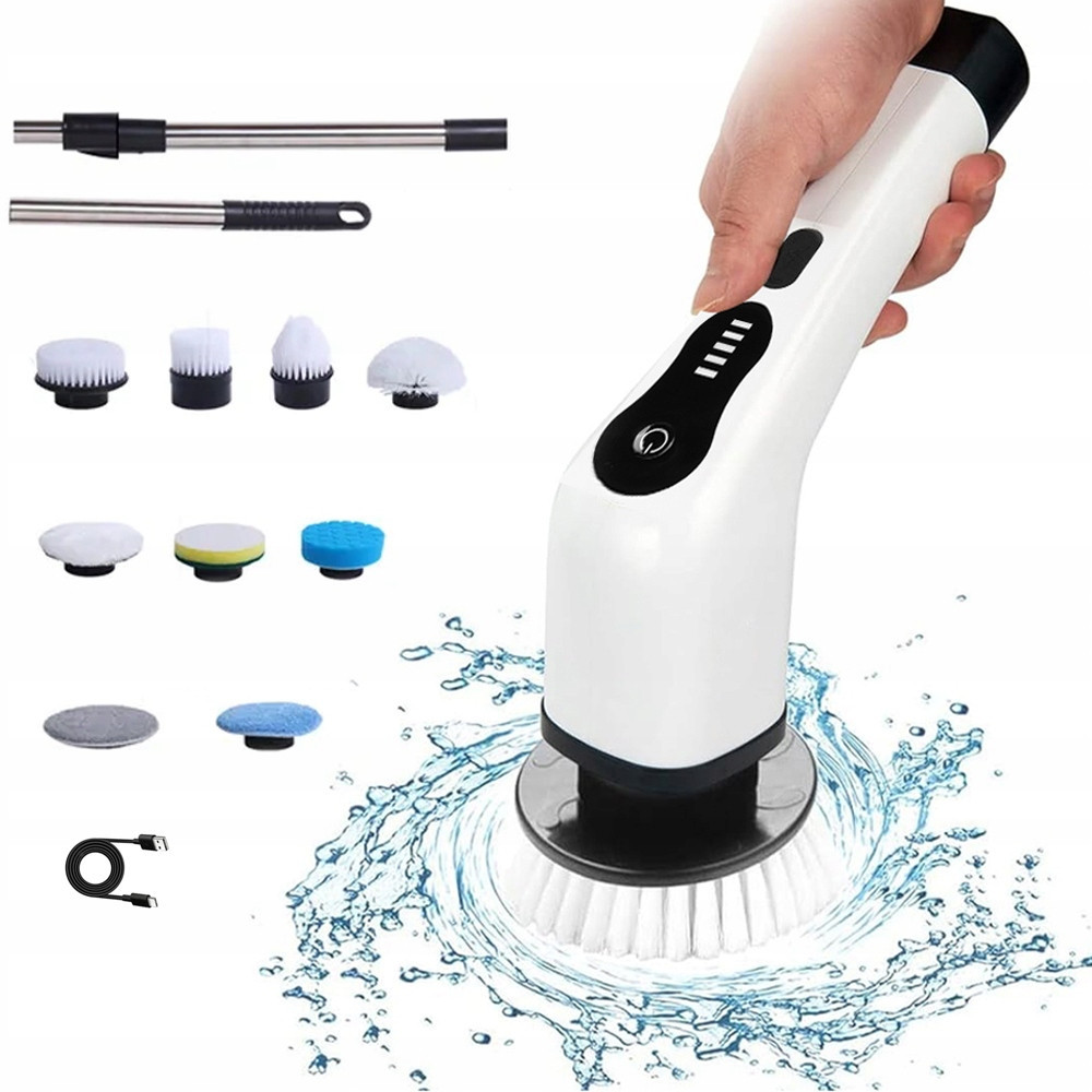 Elektrický Rotační Kartáč Na Čištění Mopu Led Displej 9V1